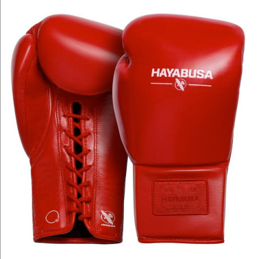 Boxerské šněrovací rukavice HAYABUSA Pro Lace - Red