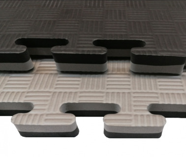 Tatami puzzle 2,5 cm černo-šedá II