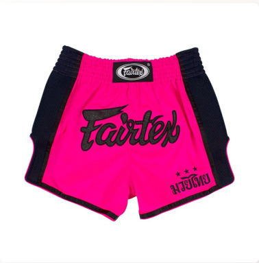 Thai šortky Fairtex BS1714 - růžovo/černé